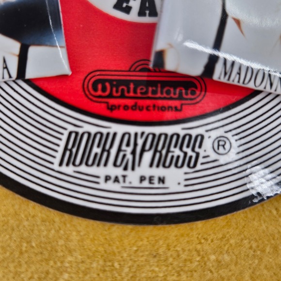 NWT Vintage Madonna Rock Express 1990 Boy Toy Inc. Vinyl Record Drop 1" Earrings - Picture 4 of 5